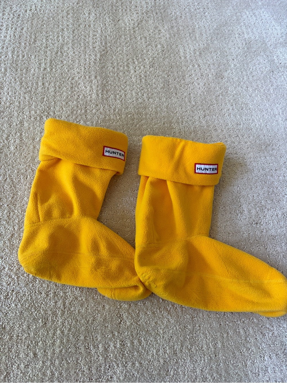 Hunter Boot Socks Yellow Size M